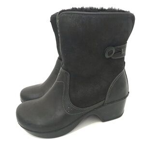 Dansko Harper fur Lined Clog Ankle Boots Size 40